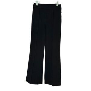 Spanx The Perfect Fit Hi Rise Flare Ponte Black Pull On Dress Pants Size Medium